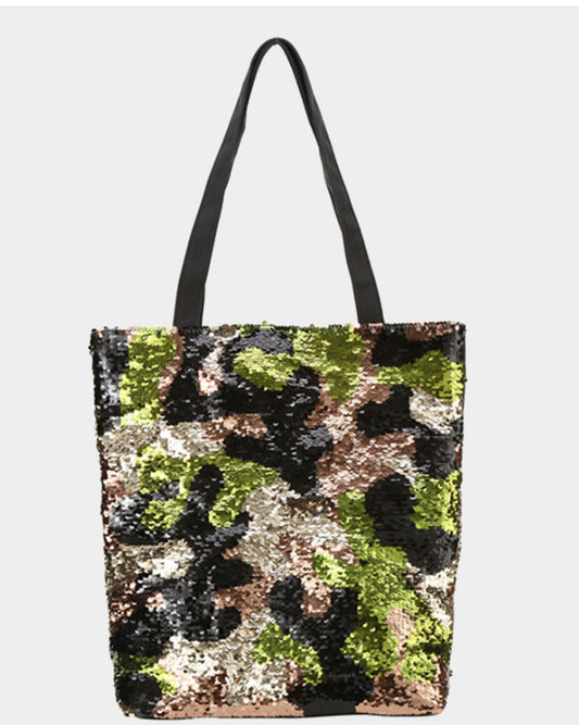 Camo sequence canvas bag