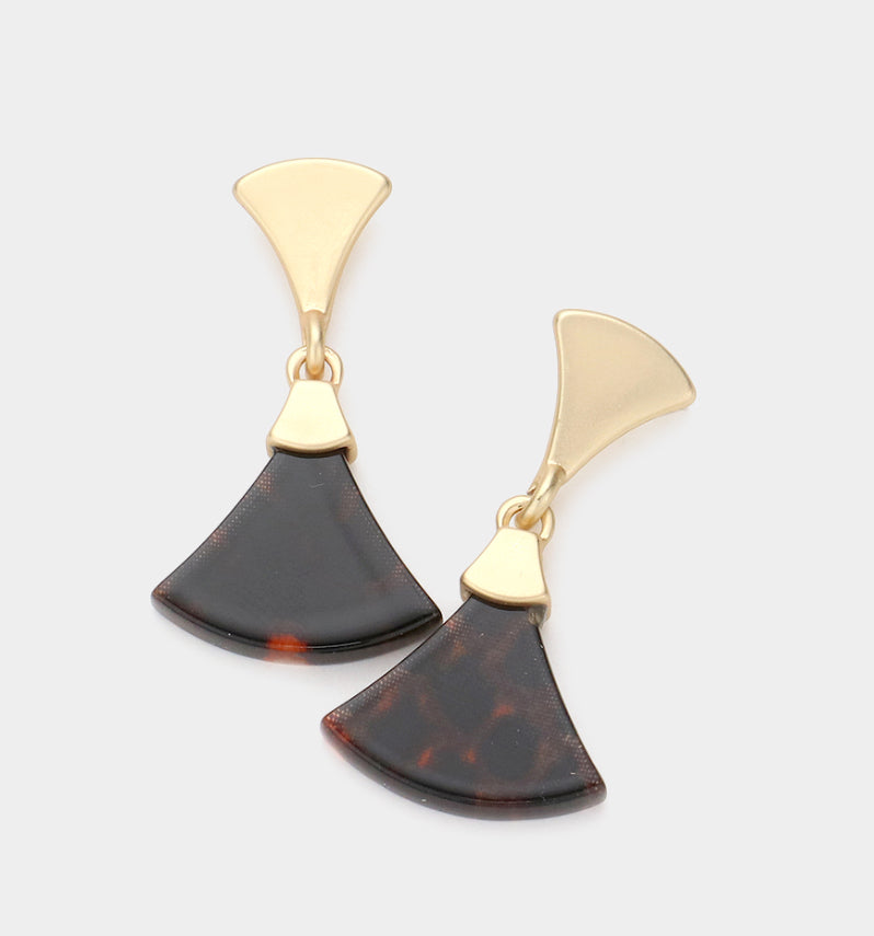 Triangle dangle earrings