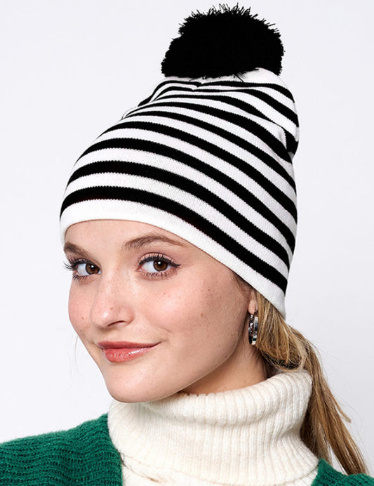 Striped woman’s hat